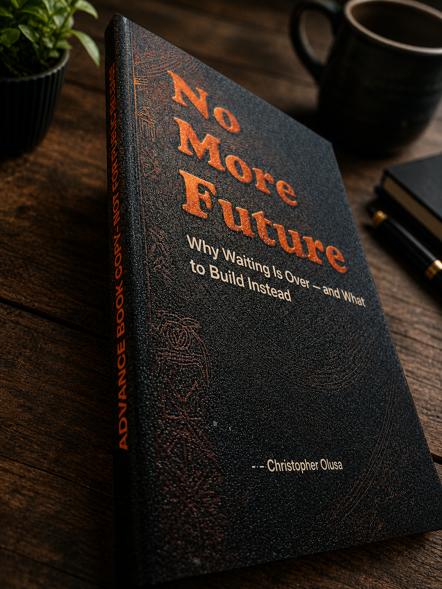 No More Future hardcover mockup